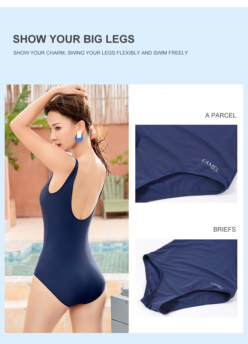 Áo tắm một mảnh của CAMEL dành cho nữ Đồ bơi mùa hè dành cho đào tạo chuyên nghiệp Y0S1VZ634