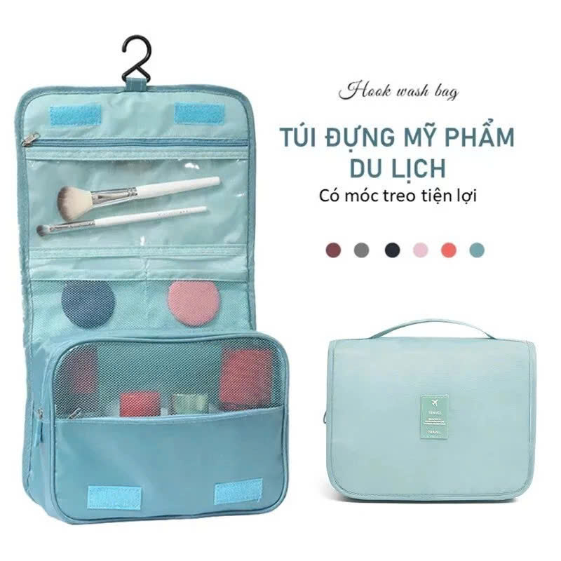 Túi Đựng Đồ Cá Nhân Du Lịch , Túi Đựng Mỹ Phẩm Kiểu Hàn Quốc MÀU CAM
