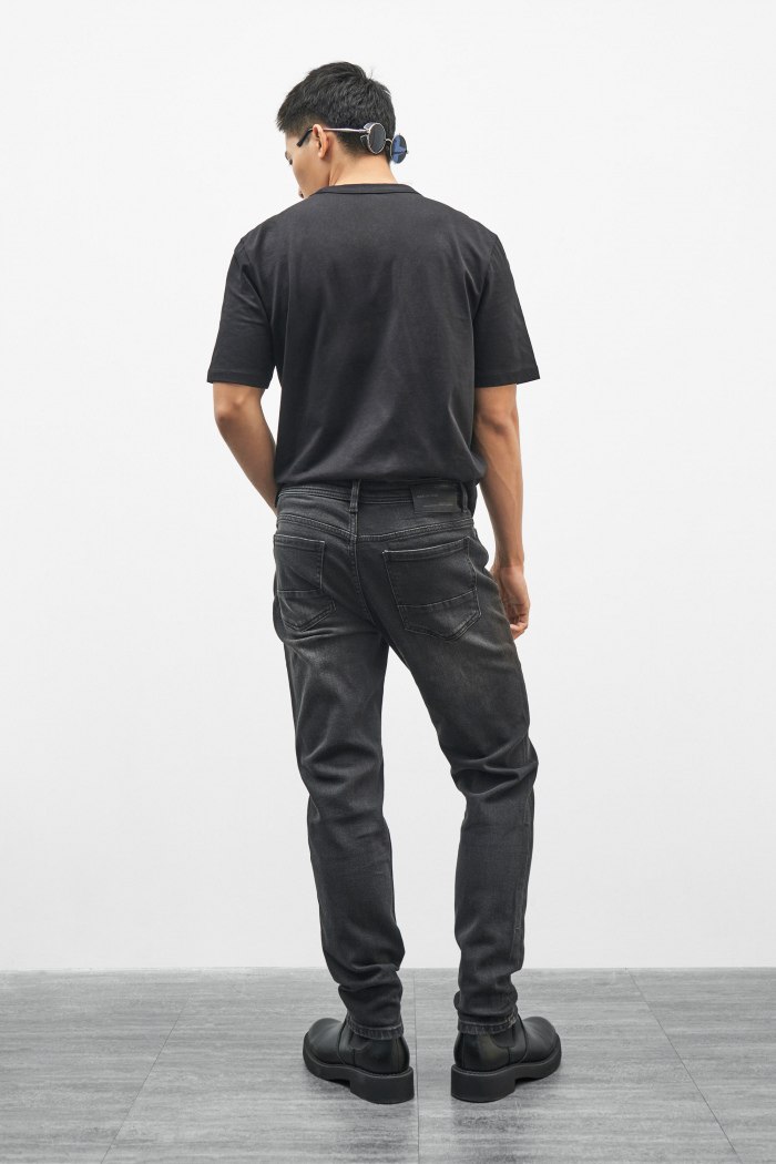 Quần Jean Nam ROUTINE Trơn Form Slim màu Xám đậm và Xám nhạt- 10F22DPA027 | LASTORE MENSWEAR