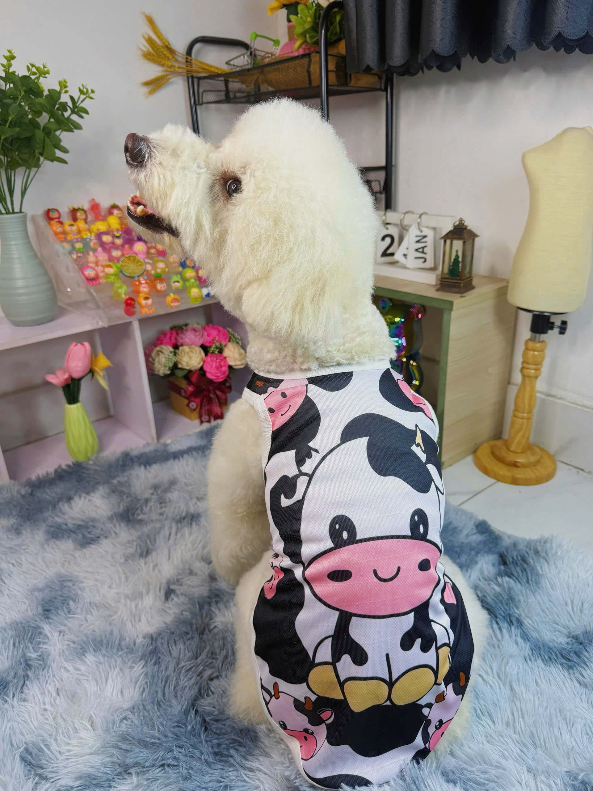 ÁO BA LỖ BÒ SỮA TỪ 0.5-15KG DÀNH CHO THÚ CƯNG CHÓ MÈO