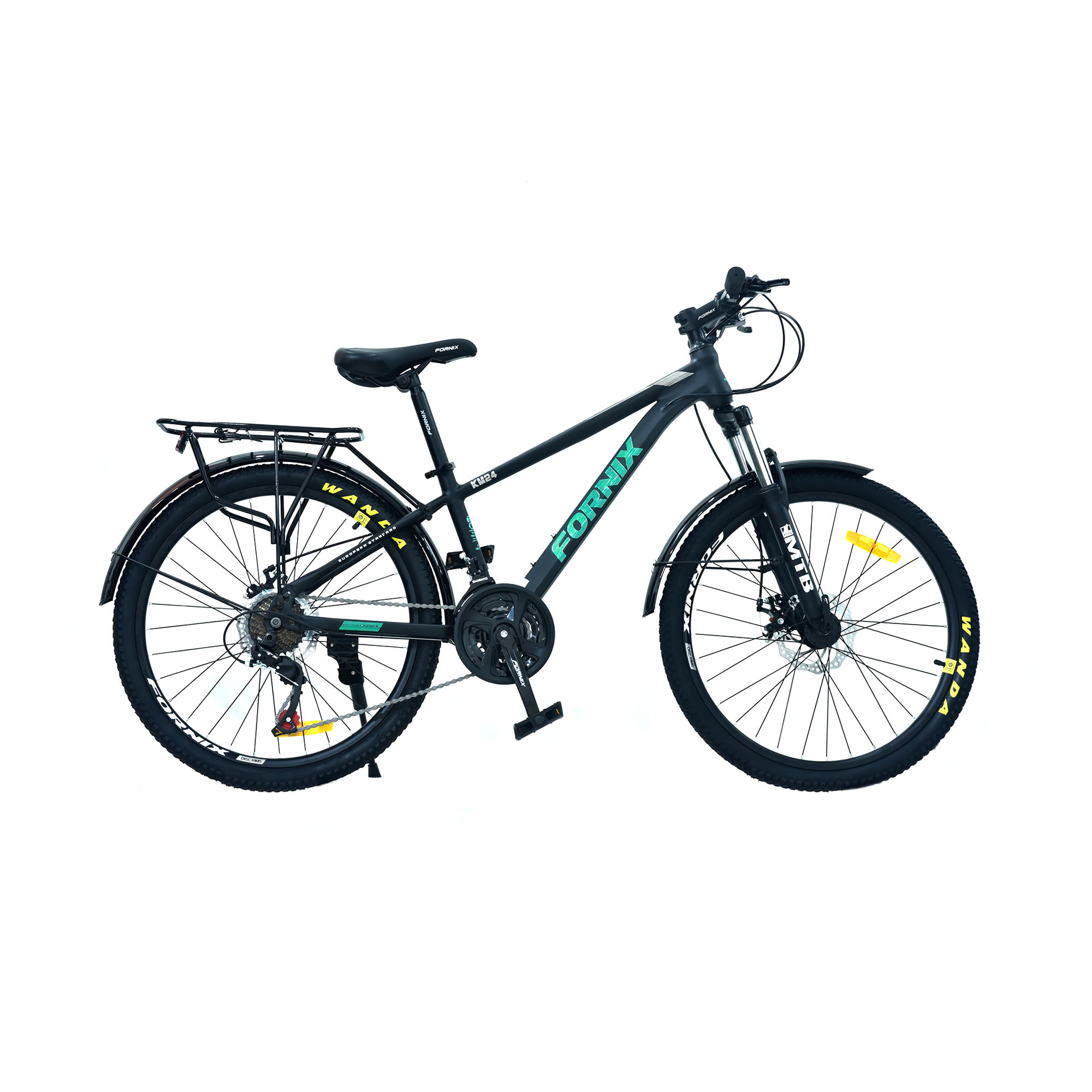 Xe Đạp Địa Hình MTB KM24 - FORNIX - Vòng Bánh 24&quot;- Khung Thép Không Mối Hàn- Bảo Hành 12 Tháng