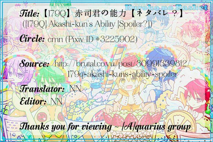 kuroko – tuyển thủ vô hình: short doujinshi chapter 104 2