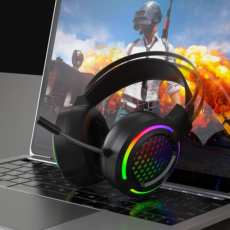 Tai Nghe Chơi Game Với Micro Giảm Tiếng Ồn Game Thủ Chuyên Nghiệp Âm Thanh Vòm 7.1 Đèn RGB Cho Máy Tính, Laptop