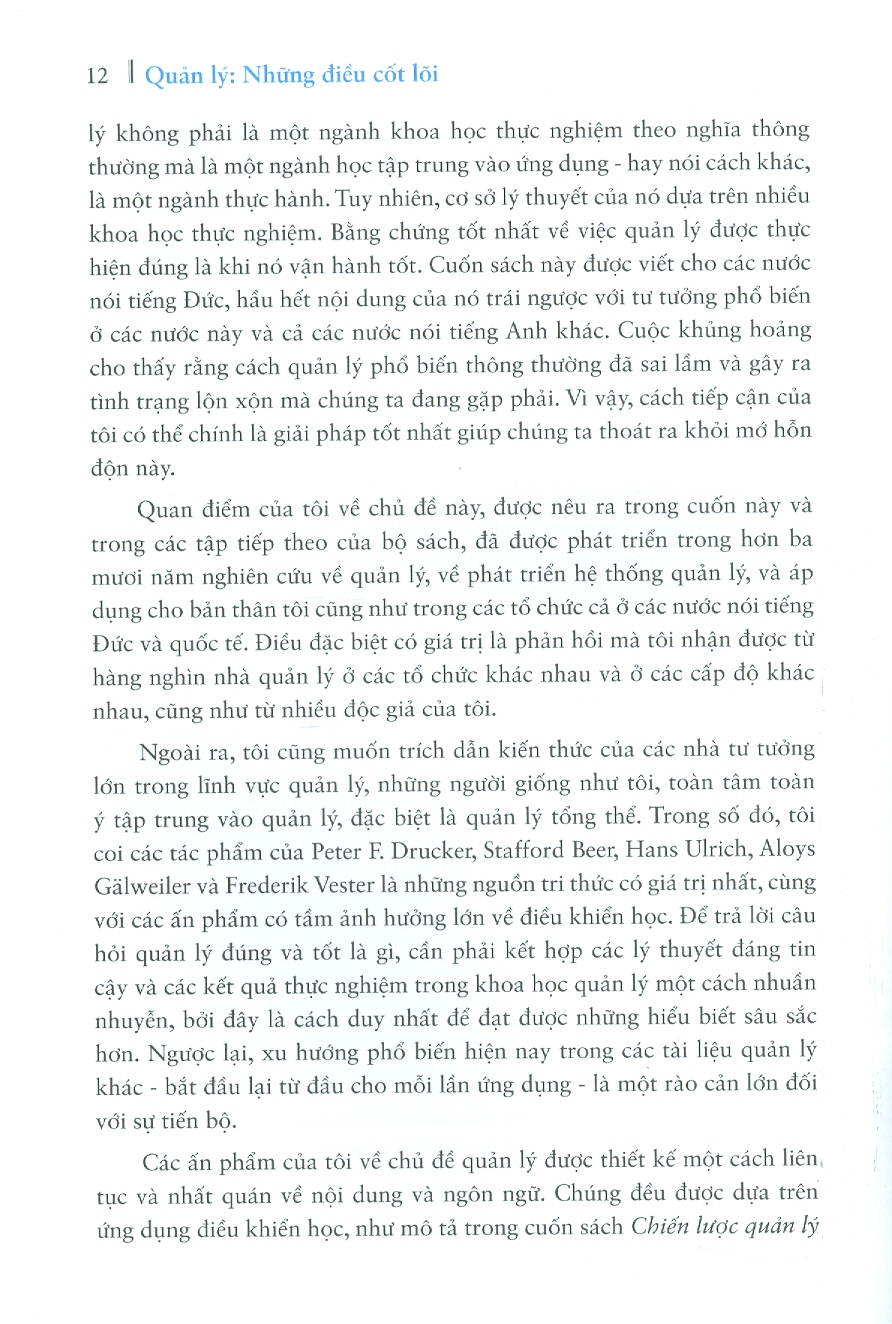 Quản Lý - Những Điều Cốt Lõi (Dành cho mọi cá nhân, tổ chức và doanh nghiệp)