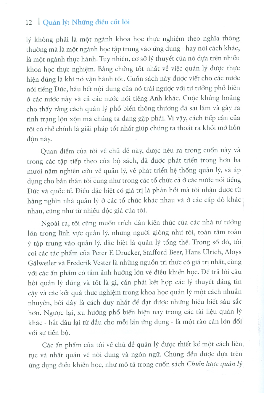 Quản Lý - Những Điều Cốt Lõi (Dành cho mọi cá nhân, tổ chức và doanh nghiệp)