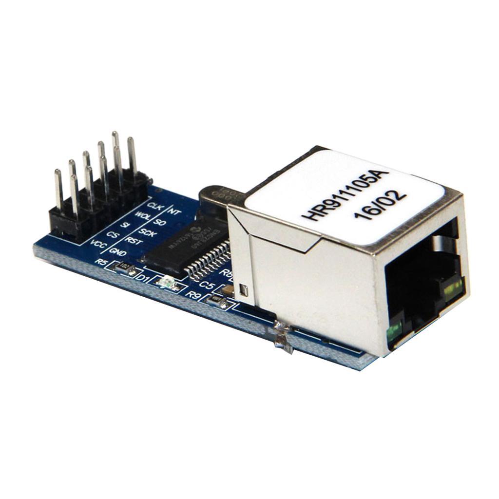 Mini ENC28J60 Ethernet LAN Network Module with 3.3 V Pin Header Power Supply