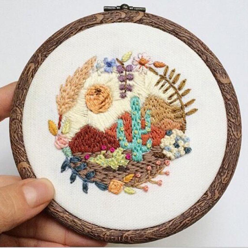 DIY Embroidery for Beginner Needlework Kit Cross Stitch Decoration