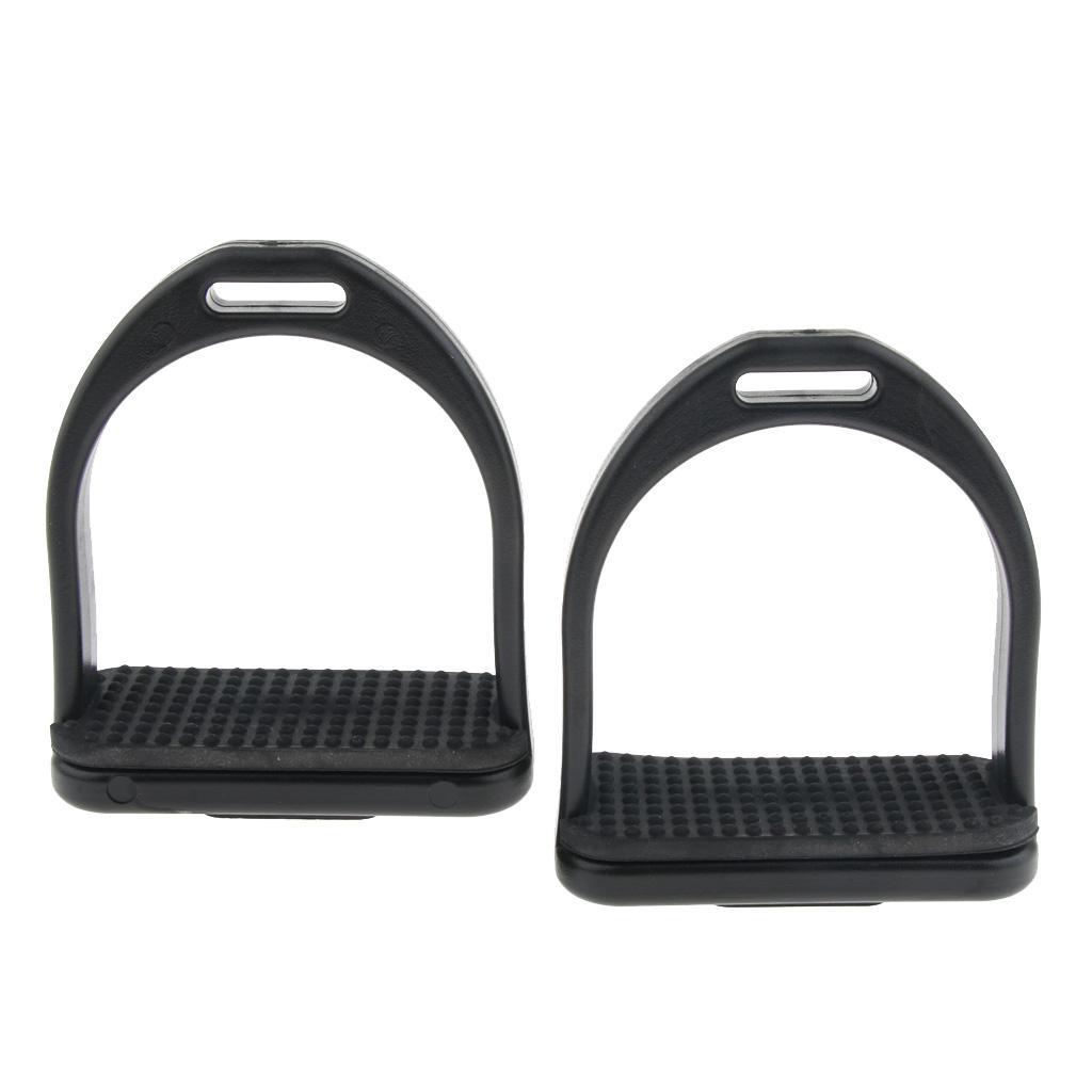 4x Premium High Strength Plastic Lightweight Horse Riding Rubber Treads