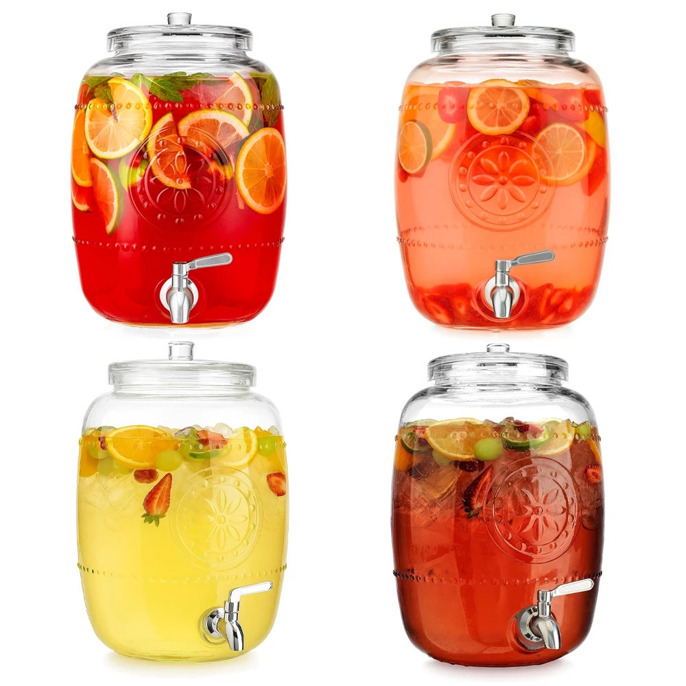 Bình ngâm thuỷ tinh có vòi rót Inox Aus Glas LBL1223 dung tích 8.5L chuẩn Đức