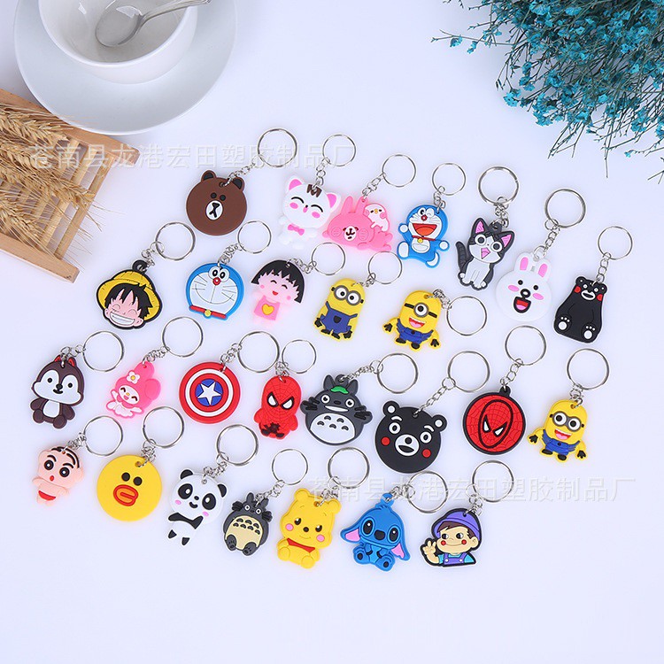 MÓC KHÓA HÌNH THÚ CHIBI SILICON - NGẪU NHIÊN MẪU