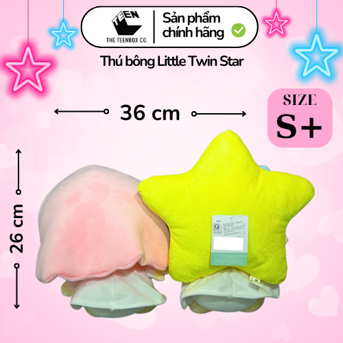 Thú bông Little Twin Star S+, Gấu Bông Sanrio Chính Hãng, Quà tặng đáng yêu, Sản phẩm chính hãng, Phân phối bởi Teenbox