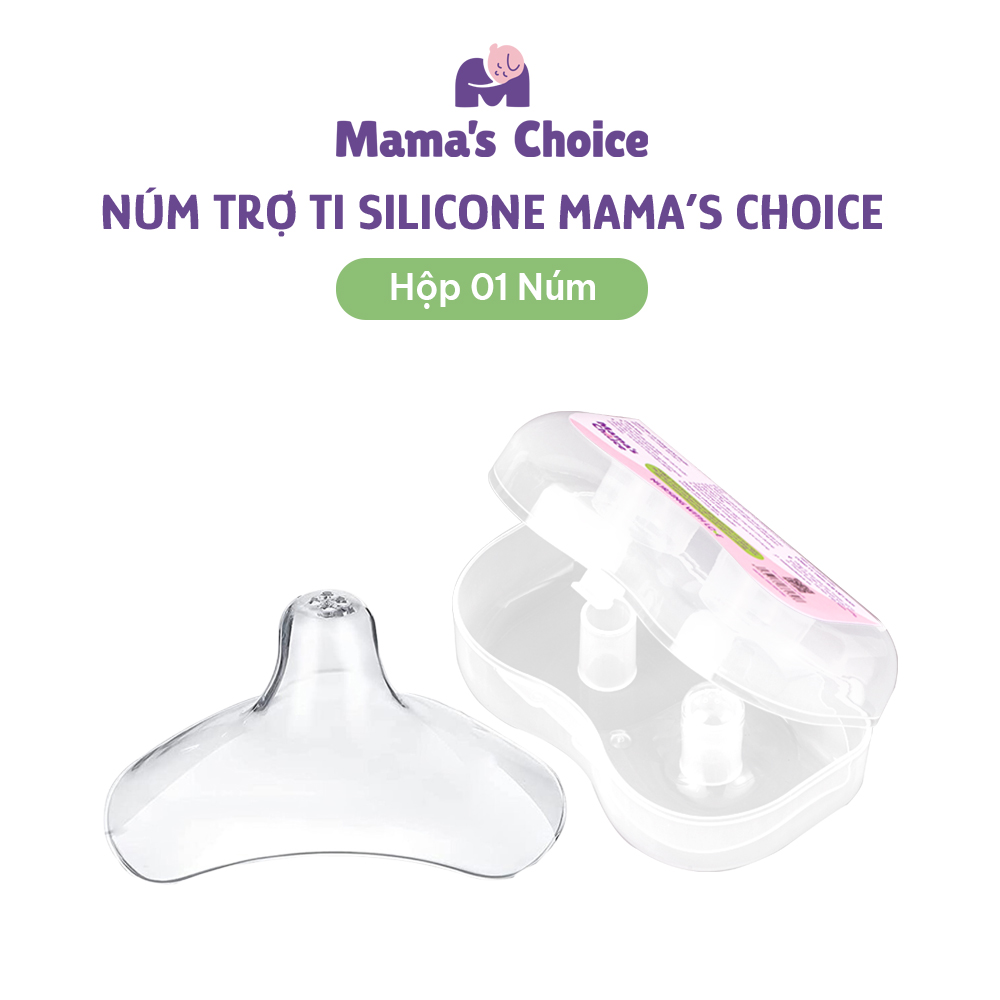 Núm Trợ Ti Mama's Choice, Trợ Ty Silicone Siêu Mềm Giúp Mẹ Cho Bé Bú Dễ Dàng