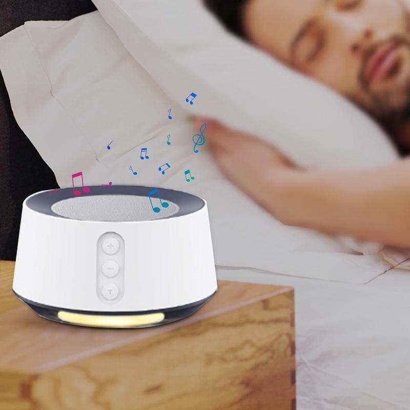 Baby White Noise Machine Máy âm thanh có thể sạc lại USB Ngủ êm dịu Thư giãn cho trẻ em Người lớn Văn phòng Đồ chơi giáo dục sớm Màu sắc: Trắng