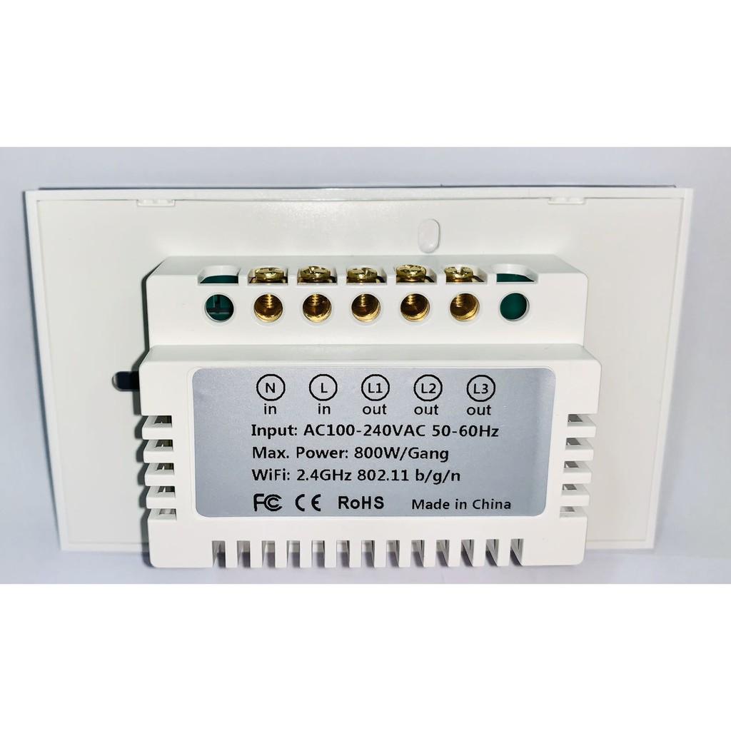 Công tắc cảm ứng thông minh cao cấp Tuya Smart Life - Công tắc cảm ứng 1 đến 4 nút kết nối Wifi và Bluetooth-Cần dây N