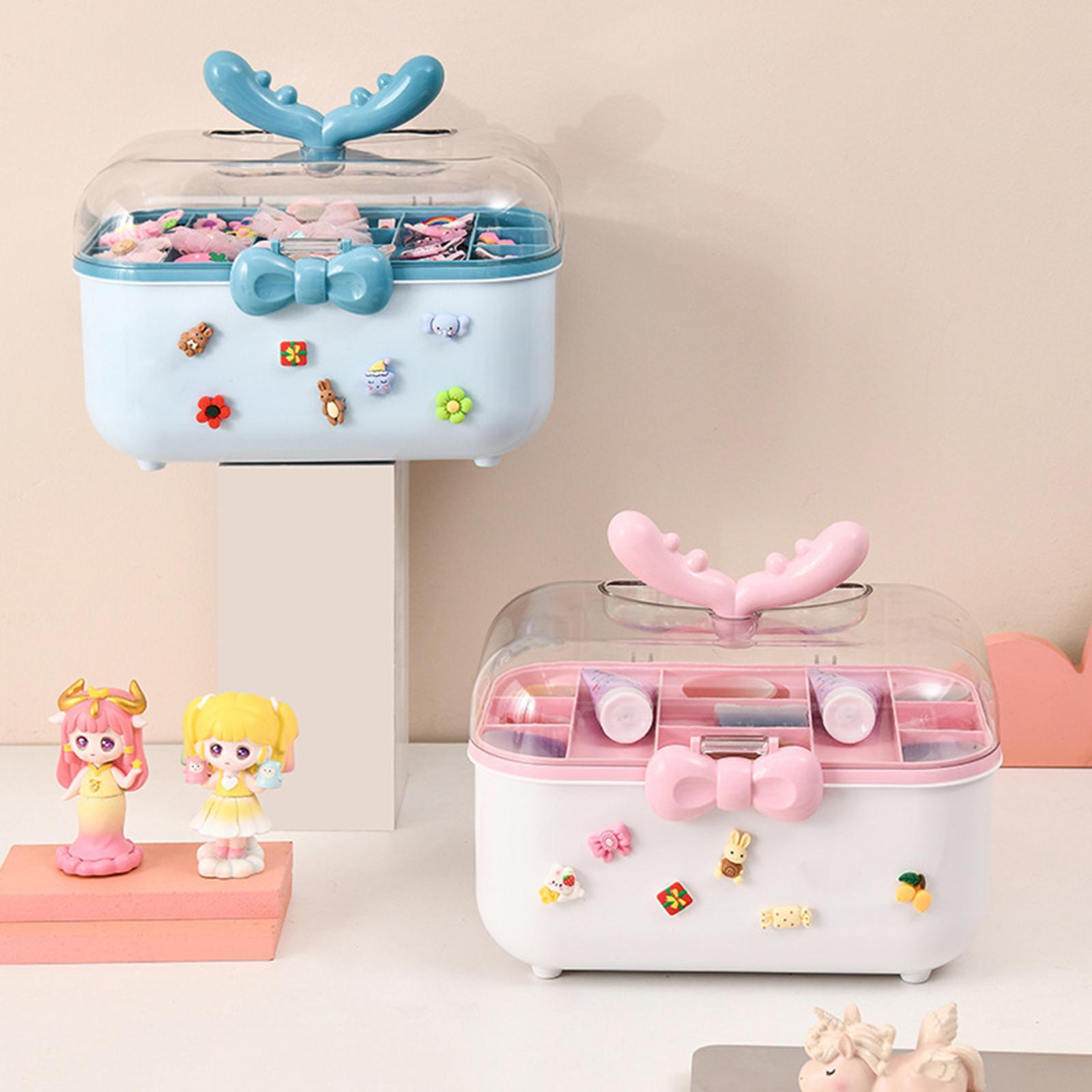Children Hair Accessories Storage Box Jewelry Organizer Container Hair Accessory Organizer for Hair Clips Necklaces Bracelets