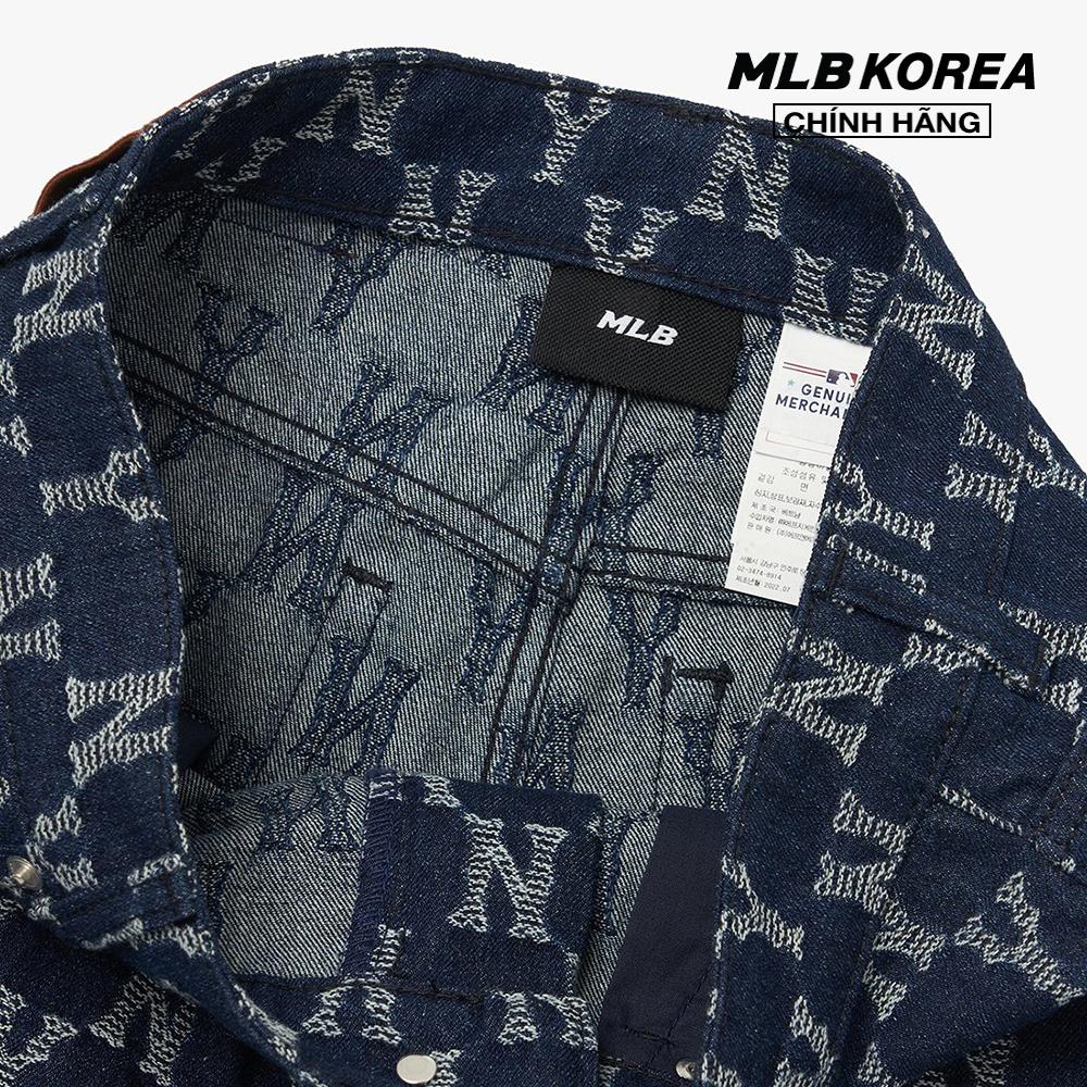 MLB - Quần jeans nữ Classic Monogram Stripe Jacquard 3FDPM0424