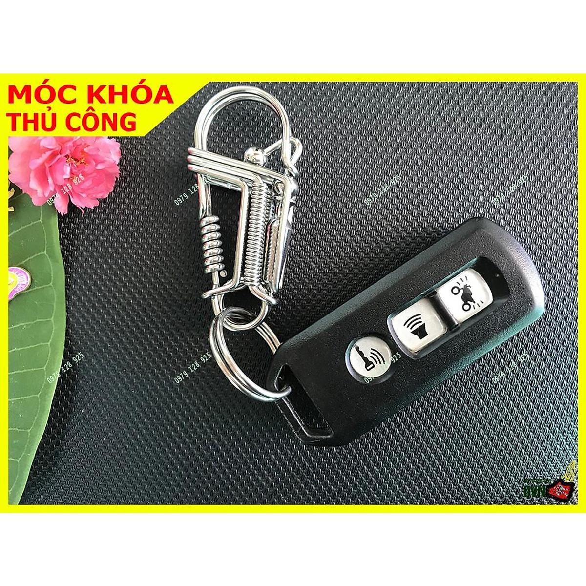 Móc Khóa Inox 304 gắn LỘC BÌNH phong thủy | Móc khóa xe máy ô tô đẹp chất liệu inox được uốn thủ công