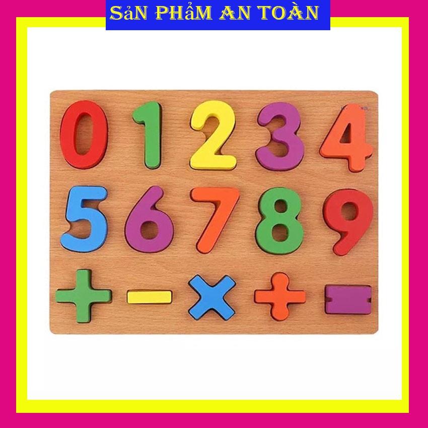 Bảng Gỗ Số, Chữ Cái Nổi Tiếng Việt Tiếng Anh Giúp Bé Nhận Biết Chữ Và Số