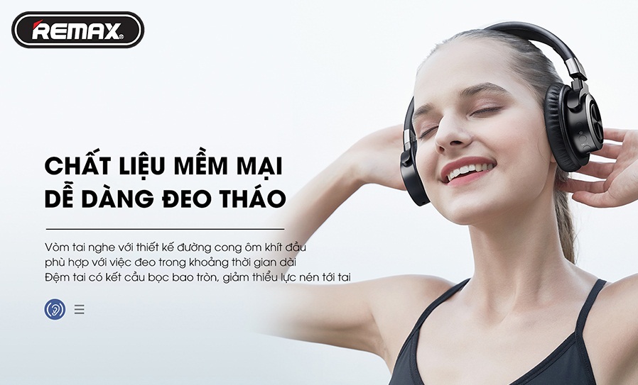 Tai nghe Bluetooth chụp tai Remax RB-650HB - Hàng chính hãng