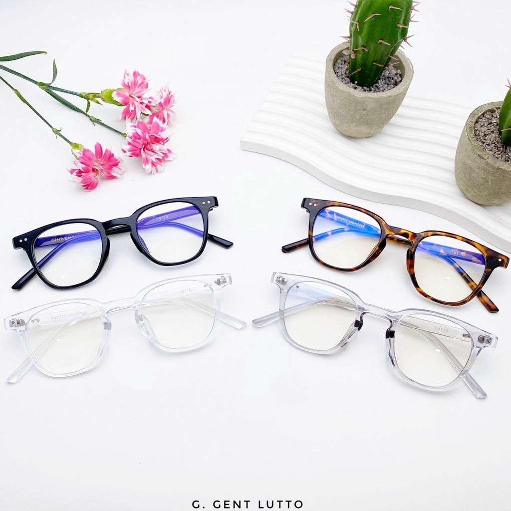 SALE Gọng kính quốc dân nam nữ dáng tròn nhựa dẻo tr90 Lutto -TAD Accessories FS4 - Ghi