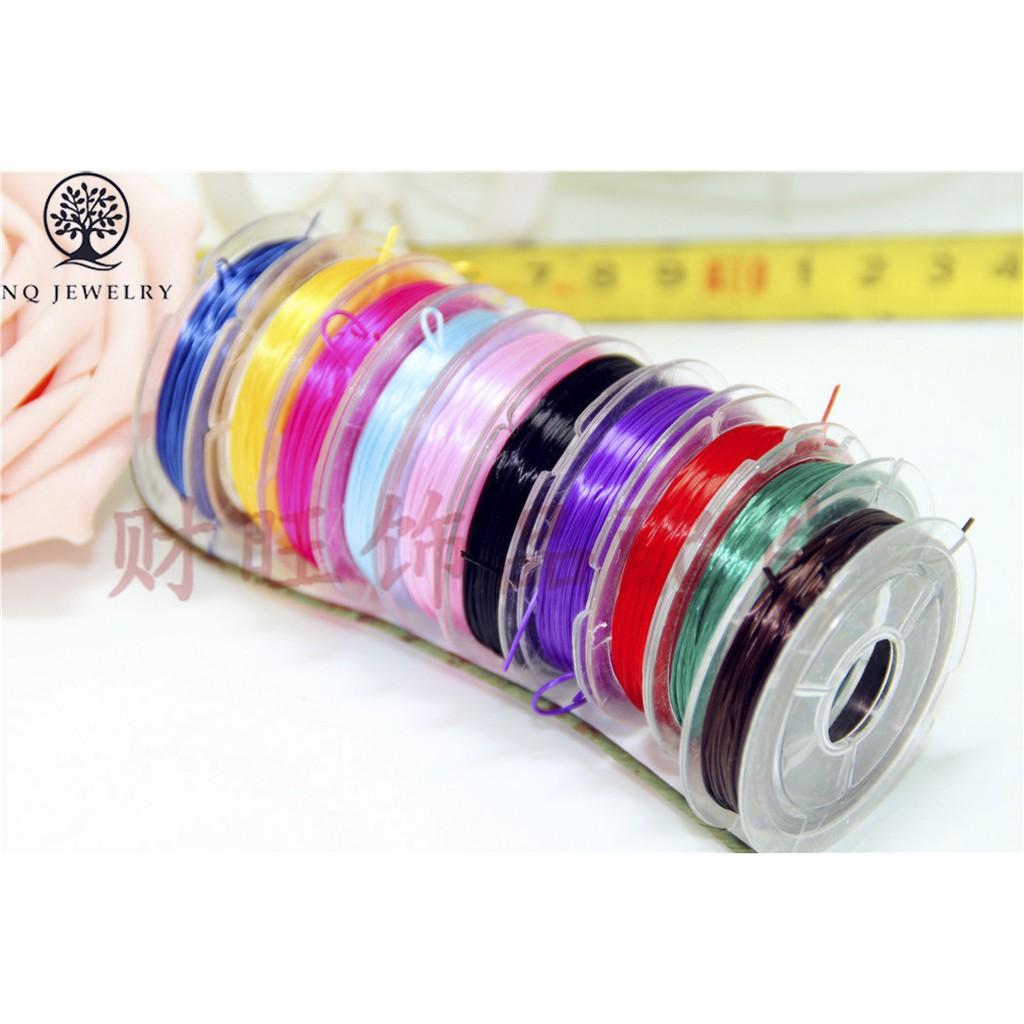 Cuộn cước thun , dây thun co giãn xỏ vòng cuộn mimi 10m