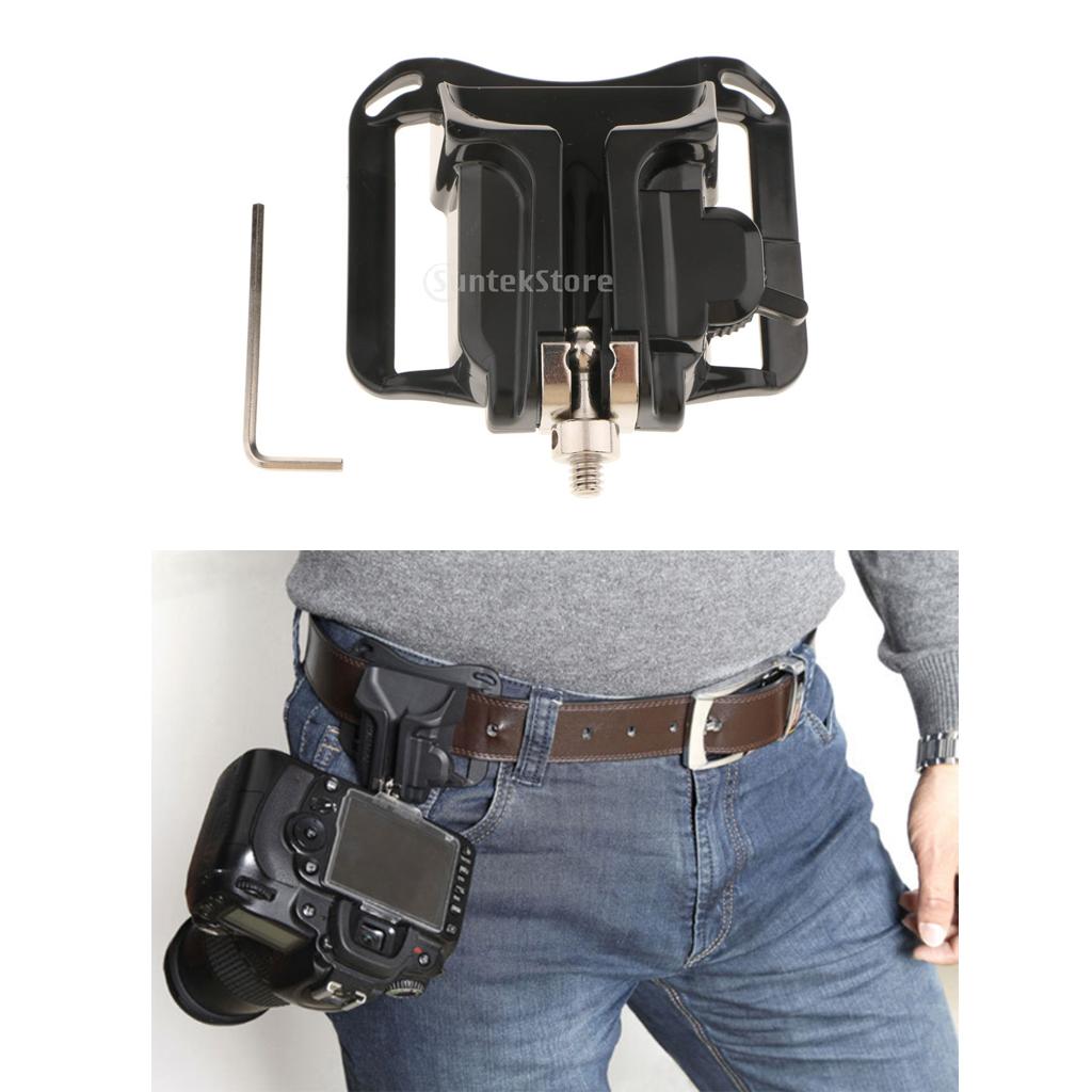 Universal Camera Waist Clip Holder Quick Release Belt Mount Buckle for DSLR