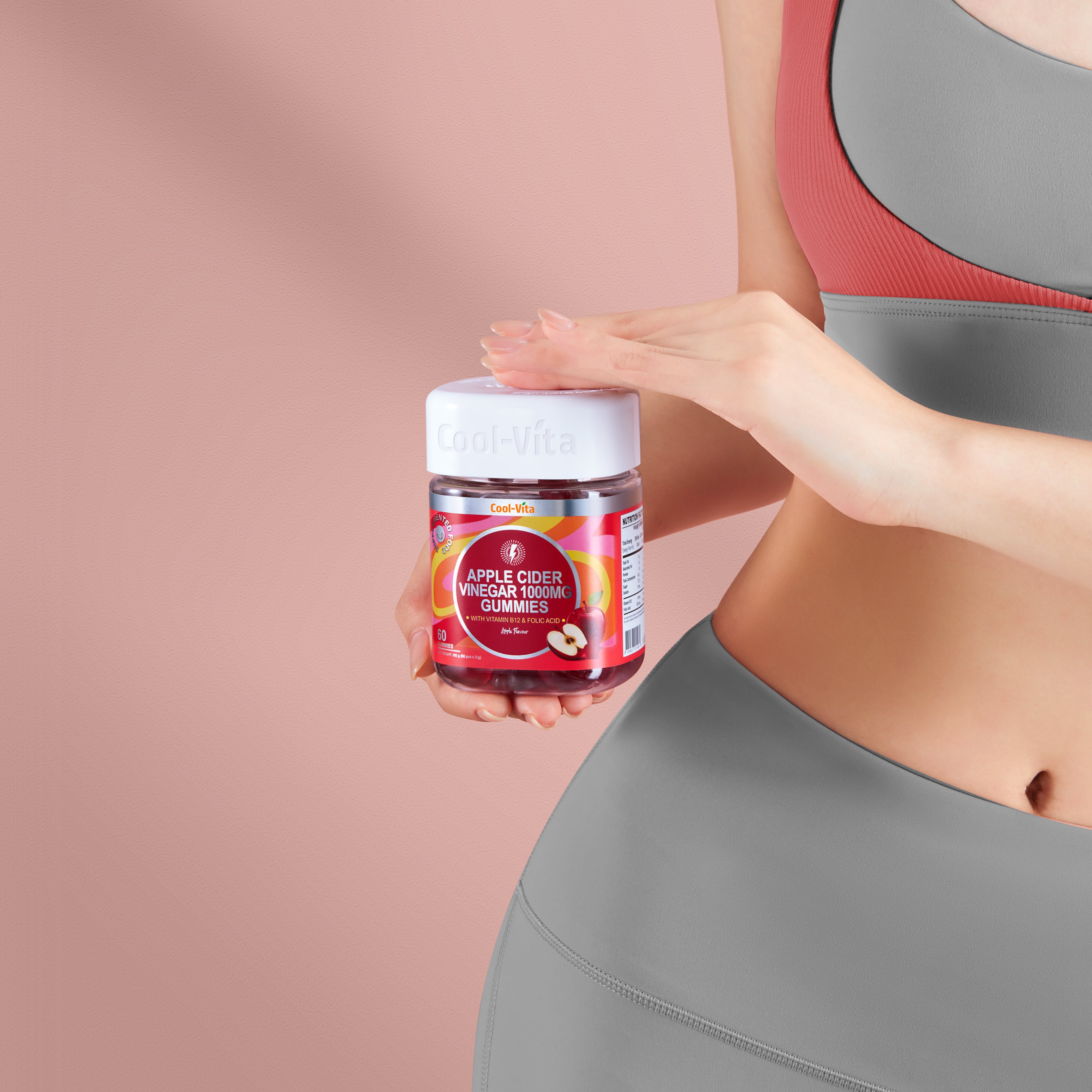Kẹo Dẻo Giấm Táo Vitamin B12 Hỗ Trợ Tiêu Hóa, Tăng Cường Miễn Dịch Coolvita (60 viên x 3g)/hộp