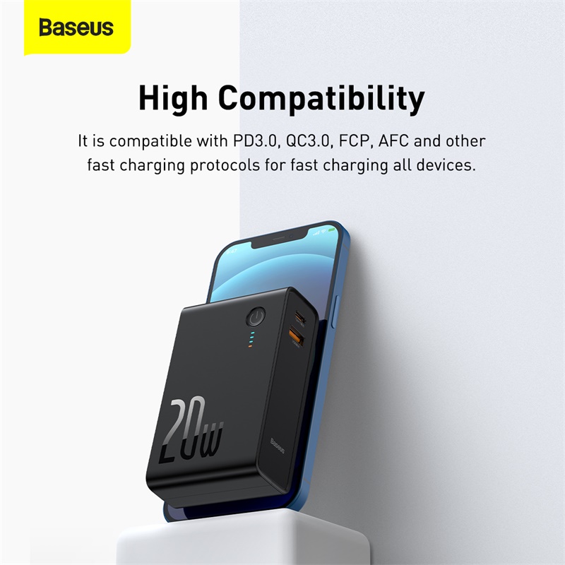 Pin sạc dự phòng kiêm sạc tường Baseus 10000mAh (BS-CHT909) - Hàng chính hãng