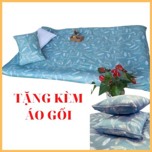 Bọc Nệm Topper 2 mặt , áo nệm cotton pha có khóa kéo, kích thước 1mx2m, 1m4x2m, 1m6x2m