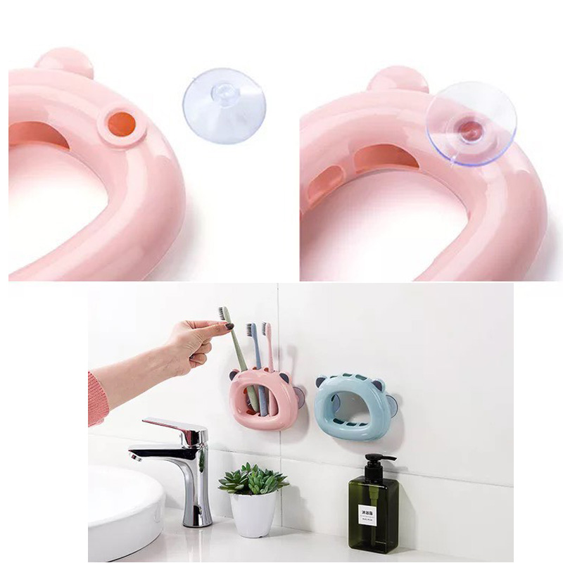 Combo 2 Giá Để Bàn Chải Gắn Tường Hình Thú - Giao màu ngẫu nhiên