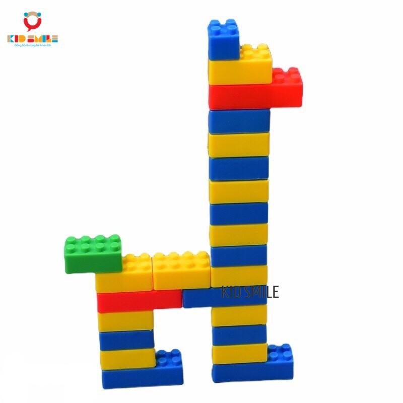 Đồ chơi sáng tạo, tư duy logic - Túi 110 khối xếp hình - DOZKIDZ