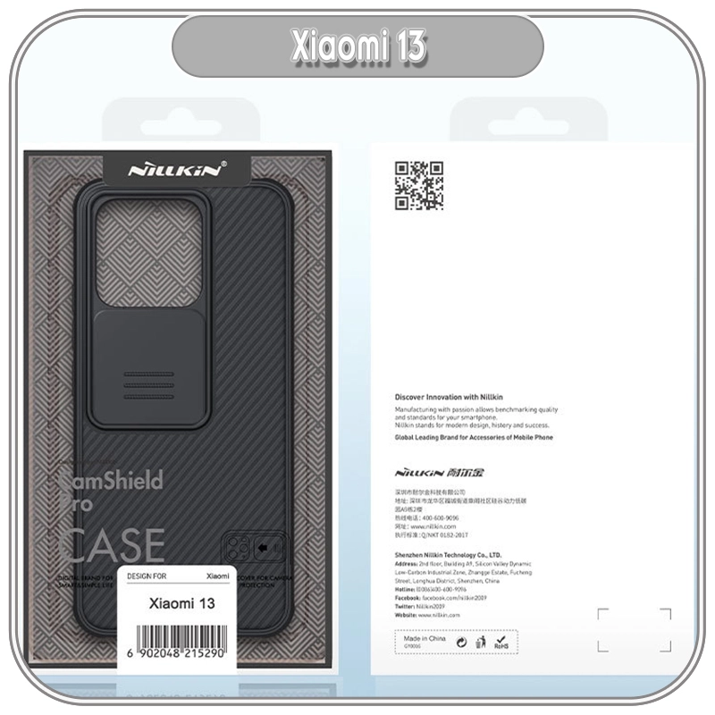 Ốp lưng cho Xiaomi 13 - 13 Pro Nillkin CamShield Pro che camera - Hàng Nhập Khẩu