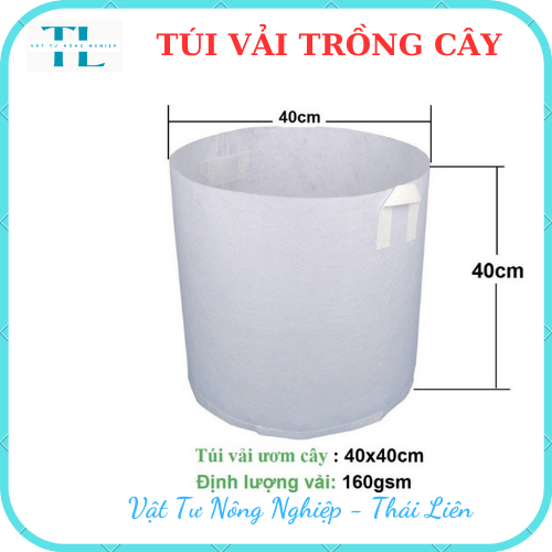 [Siêu dày]Túi vải trồng cây 2 quai, túi vải ươm dưỡng  kích thước 40x40 siêu rẻ, siêu bền, tiện lợi, dễ sử dụng