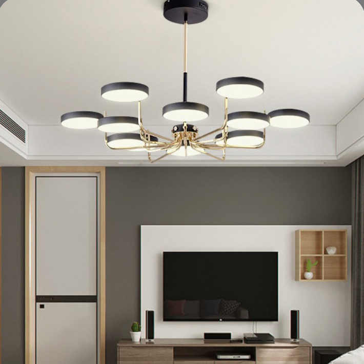 Đèn chùm trang trí bộ 12 bóng led cao cấp kiểu dáng độc đáo TH-8027-21