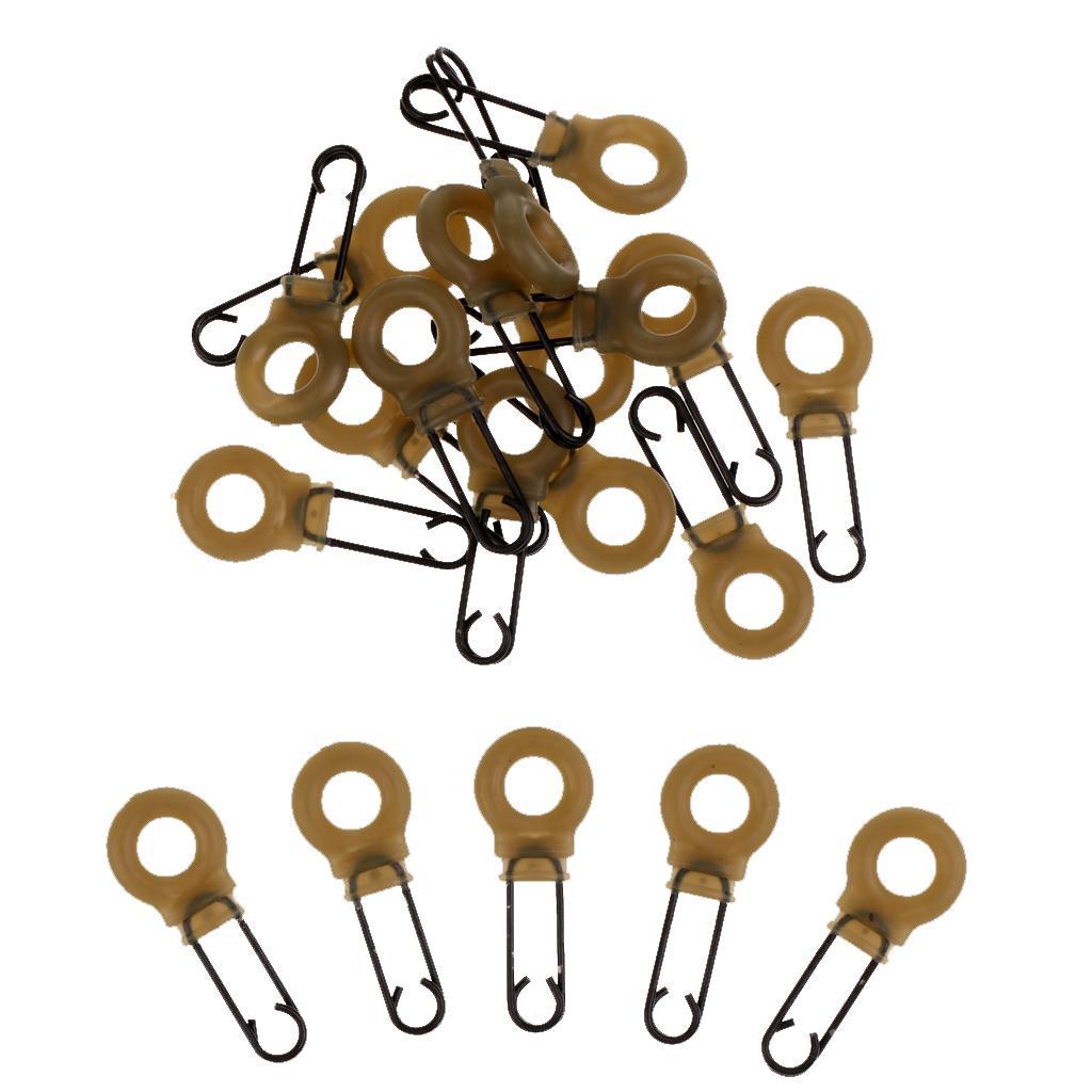 Lot 20 Pieces Multi Clips Double Hook Quick Change Clips Carp Fishing Tackle Swivels Lead Rigs Links Coarse Fishing