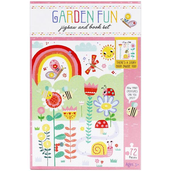 Jigsaw &amp; Book Set - Garden Fun