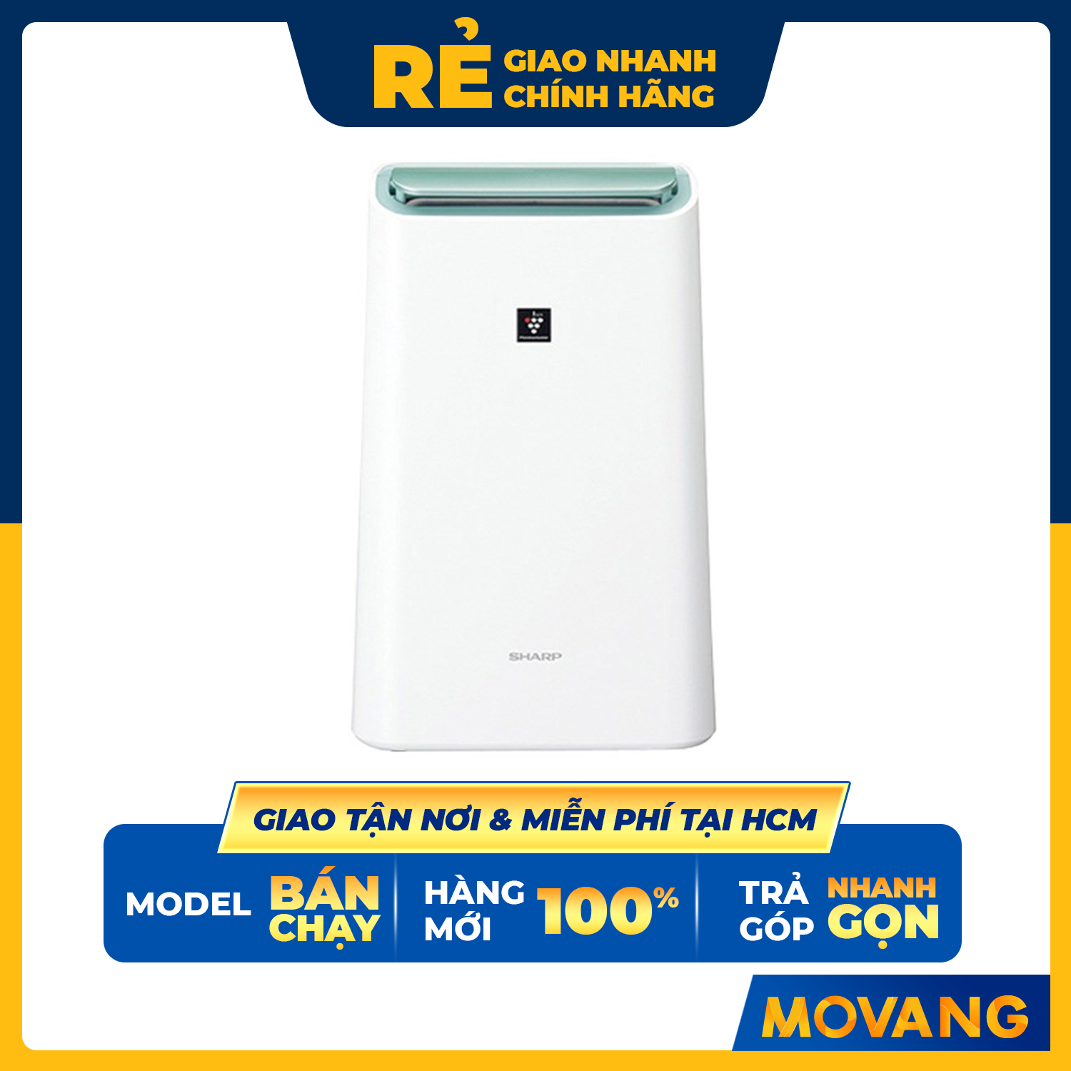 Máy Lọc Không Khí Và Hút Ẩm Sharp DW-E16FA-W – Trắng - Hàng chính hãng