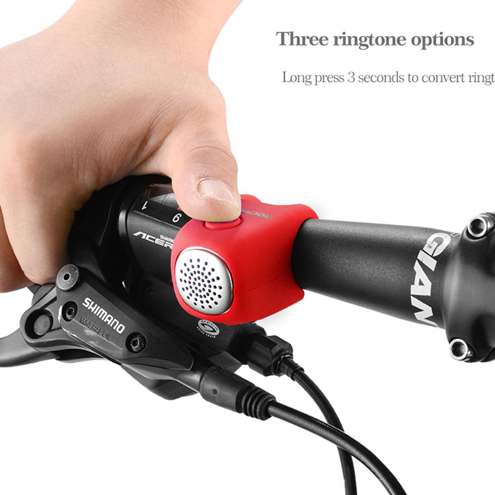 Chuông xe đạp bằng điện ROCKBROS MTB, Chất liệu silicone, tiết kiệm điện