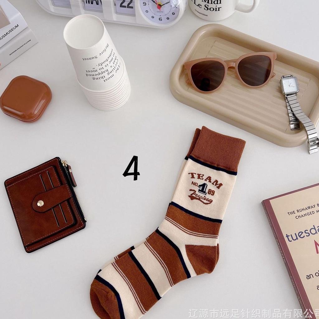 Tất Cao Cổ Nam Vớ Cao Cổ Nữ Tất Bóng Chày Xanh Đỏ Noel Vintage Phong Cách Ulzzang Hàn Quốc Cotton Mềm Mịn Camcamvintage