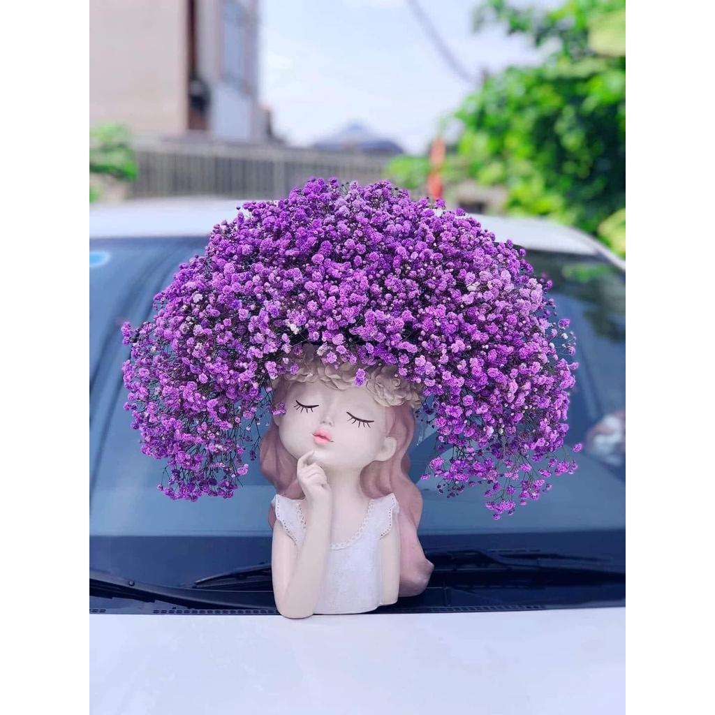 Lọ hoa decor mẫu bình hoa cô gái trang trí nhà cửa cắm hoa khô, trồng sen đá, lọ hoa xinh xắn decor. làm quà tặng