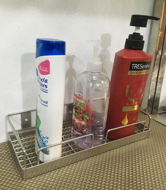 Kệ để đồ phòng tắm 1 tầng inox 304