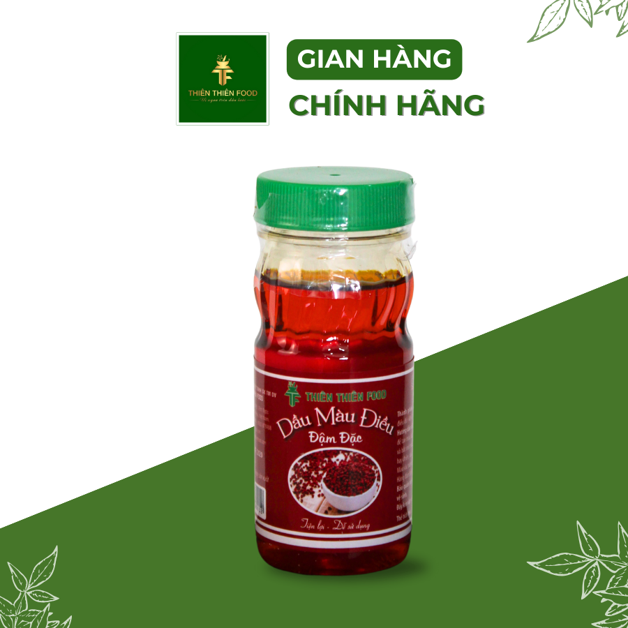 Dầu Màu Điều Combo 6 Chai 100ml Thương hiệu Thiên Thiên Food Gia vị nấu ăn