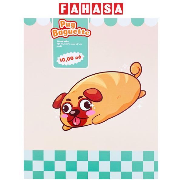Tập Học Sinh Tea Bread 2 - 4 Ô Ly Vuông - 96 Trang 70gsm - The Sun - Pug Baguette