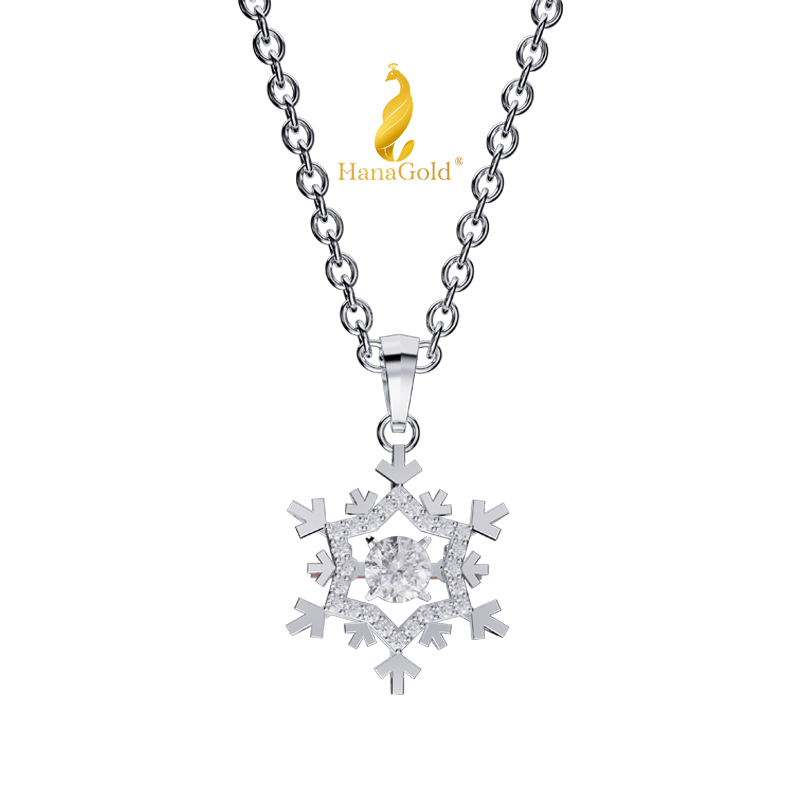 Dây Chuyền Bạc 925 Mặt Đá Snow