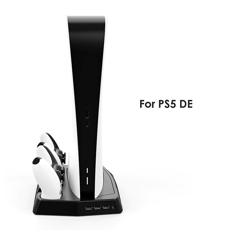 Đế Tản Nhiệt Đứng Cho Máy Game PS5 Kiêm Sạc Cho Tay Cầm PS5