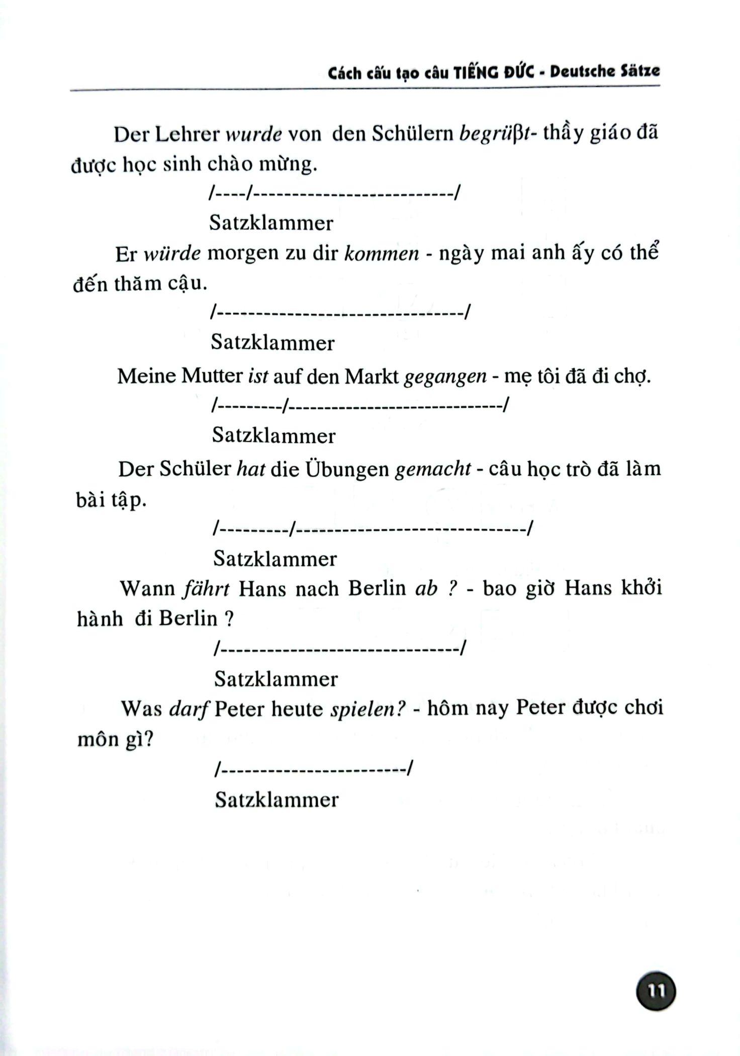 Cách Cấu Tạo Câu Tiếng Đức (Tái Bản 2024)