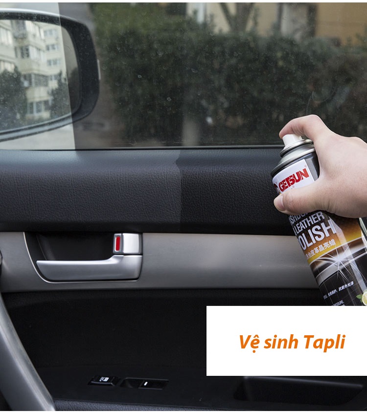 Xịt vệ sinh làm mới Taplo Tapli chi tiết nhựa ô tô G-2007A 450ml