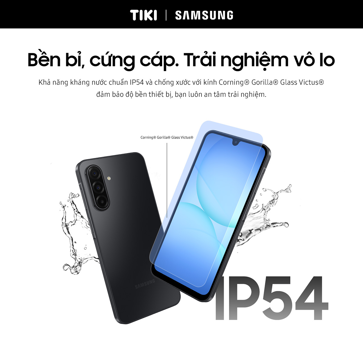 Điện Thoại Samsung Galaxy A17 5G (8/128GB), Camera 50MP &amp; IOS, Kính Cường Lực Gorilla Victus, AI Gemini - Hàng Chính Hãng