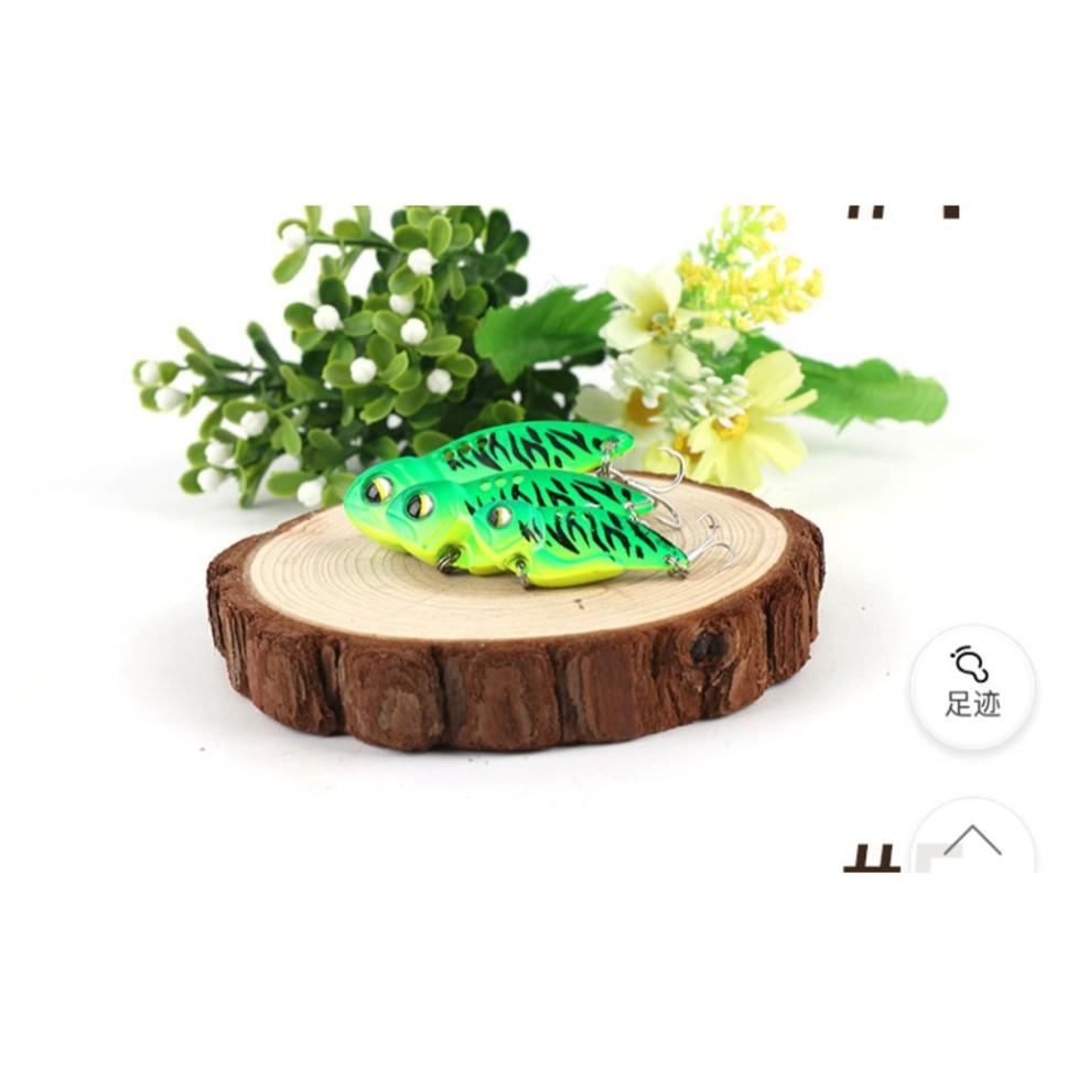Mồi câu lure cá sắt 3D VIB , mồi lure cá lóc , cá chẽm full lưỡi bkk