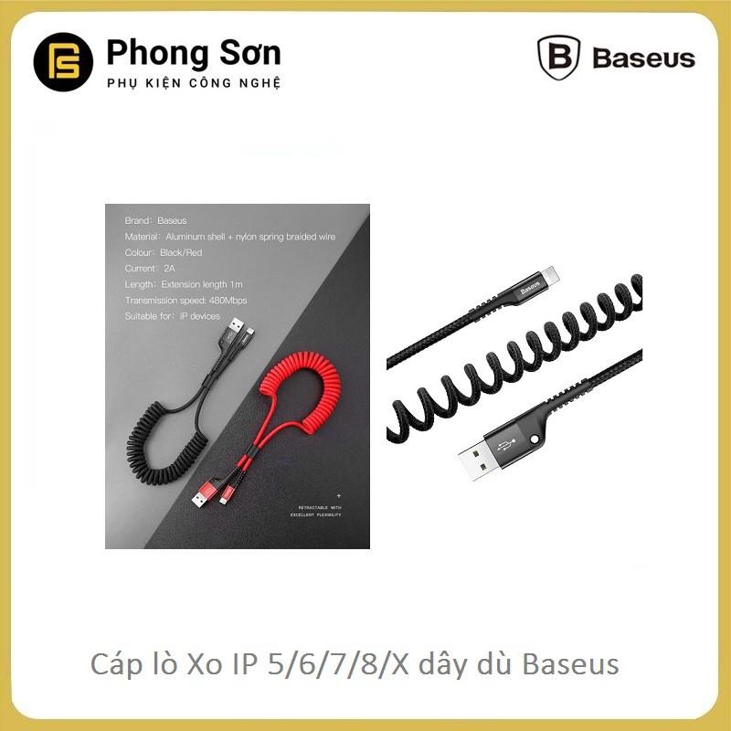 Cáp sạc nhanh sợi Carbon siêu bền , kéo giãn Fish eye Baseus Hàng Chính Hãng